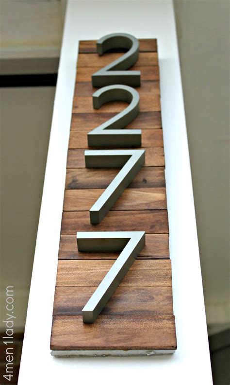 vertical house numbers ideas